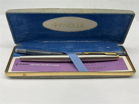 PARKER 75 FOUNTAIN PEN WITH 14K GOLD NIB