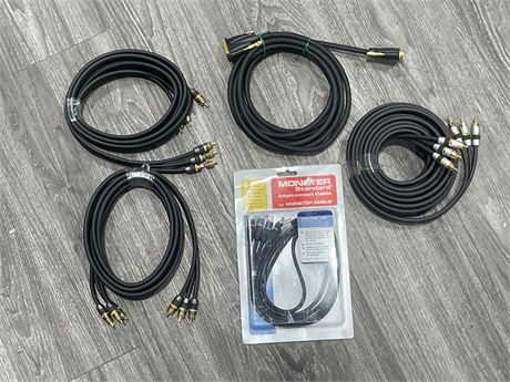 NEW OLD STOCK MONSTER AUDIO CABLES