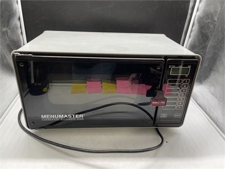 MENUMASTER COMMERCIAL MICROWAVE TESTED