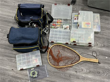 LOT OF MISC FISHING GOODS