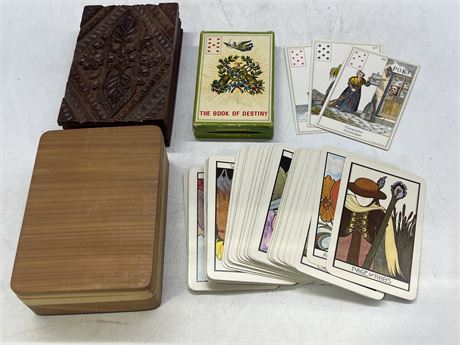TAROT CARDS & THE BOOK OF DESTINY CARDS