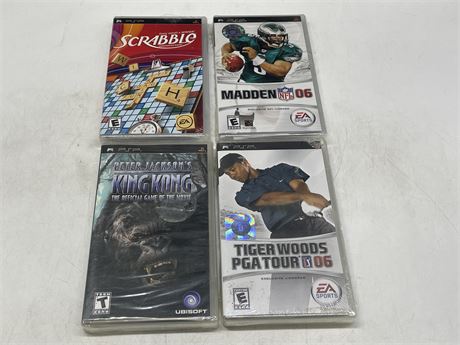 4 SEALED PSP GAMES