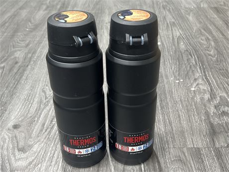 2 BRAND NEW THERMOS 24OZ THERMOSES