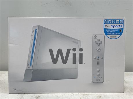 WII SYSTEM IN BOX NO GAME OR CONTROLLER