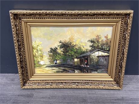 ORIGINAL SIGNED PAINTING BY H.BARBINI (24”x18”)