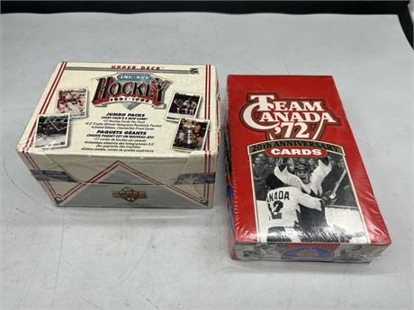 SEALED 1991/92 UD NHL BOX & TEAM CANADA 72 BOX