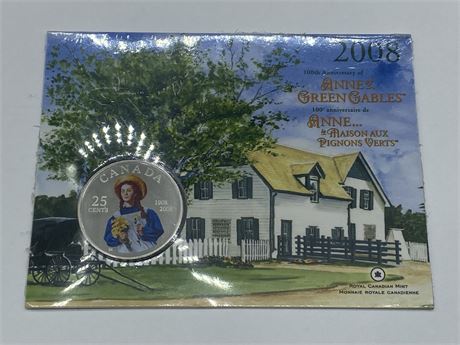 RCM NICKEL PLATED STEEL 100TH ANNIVERSARY ANNE OF GREEN GABLES COIN