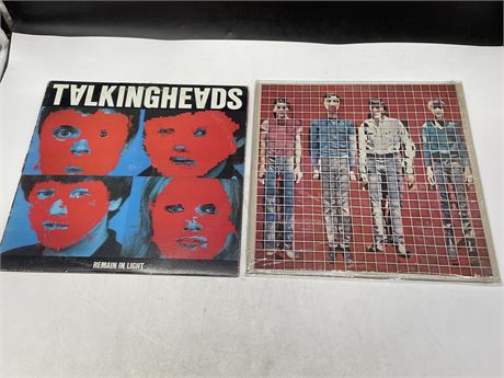2 TALKING HEADS RECORDS (VG) SLIGHTLY SCRATCHED