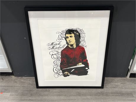 SIGNED / NUMBERED MITCH MITCHELL PRINT #3/25 (27”x32”)