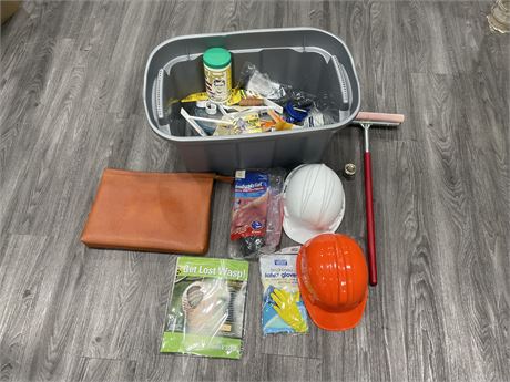 TOTE OF NEW HOUSE & CONSTRUCTION ITEMS