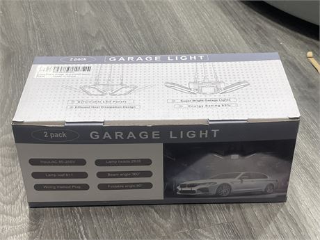 (NEW) GARAGE LIGHT 2 PACK IN BOX
