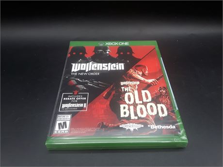 SEALED - WOLFENSTEIN DOULBE PACK - XBOX ONE
