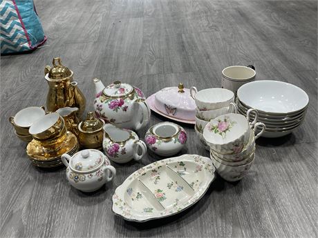 35 MISC CHINA PIECES