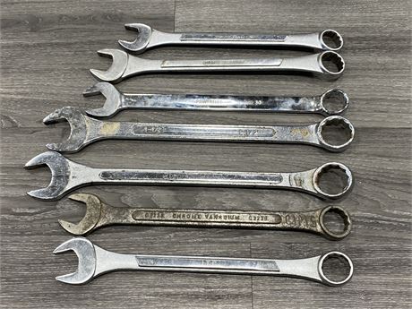 7 LARGE WRENCHES