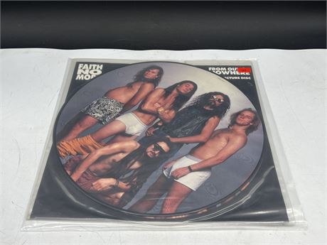 FAITH NO MORE - FROM OUT OF NO WHERE - PICTURE DISC - EXCELLENT (E)