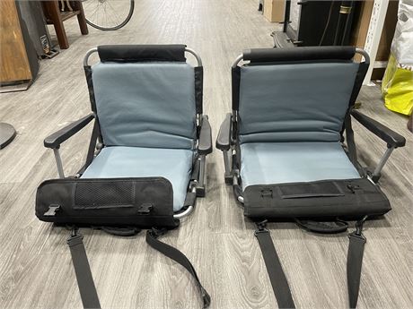 2 FOLDING QUEST CAMPING CHAIRS