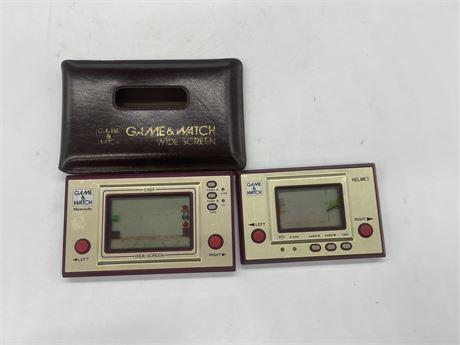 2 GAME & WATCHES (NEEDS BATTERIES) (UNTESTED)