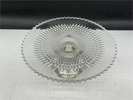 STERLING DUCHIN FOOTED CAKE PLATTER