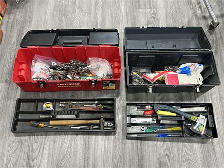2 TOOL BOXES W/CONTENTS