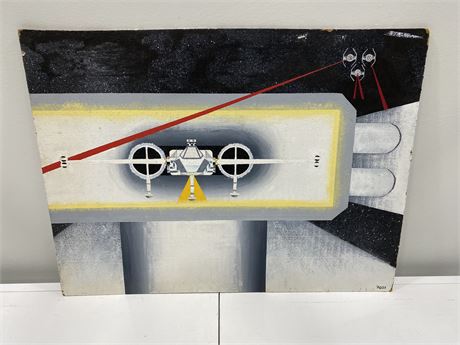 SIGNED STAR WARS PAINTING (24”x18”)