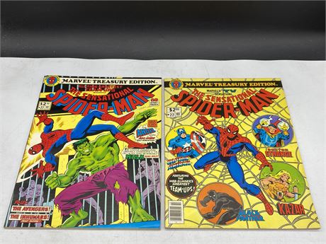 2 VINTAGE LARGE SPIDER-MAN COMICS - #21 1979 + #27 1980