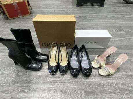 4 PAIRS OF WOMENS SHOES