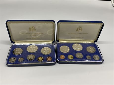 2 PROOF SETS OF BARBADOS COINS