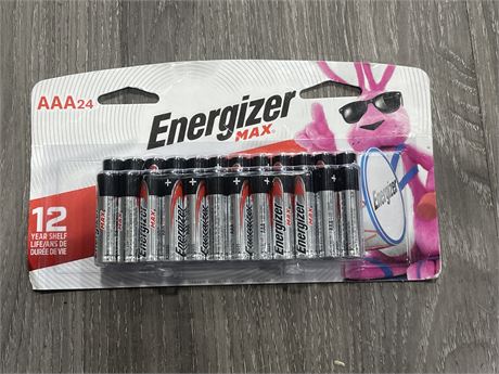 (NEW) ENERGIZER MAX AAA 24 PACK BATTERIES