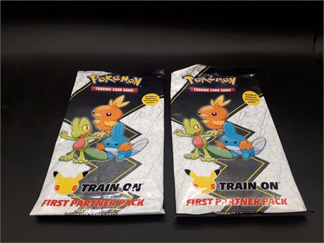 SEALED - POKEMON TRAIN ON FIRST PARTNERS PACKS