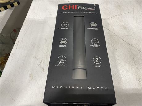 NEW OPEN BOX CHI ORIGINAL CERAMIC HAIR STRAIGHTENER