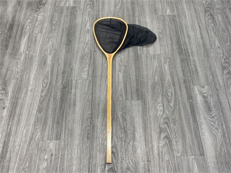 HAND CRAFTED WOODEN LANDING NET (49”)