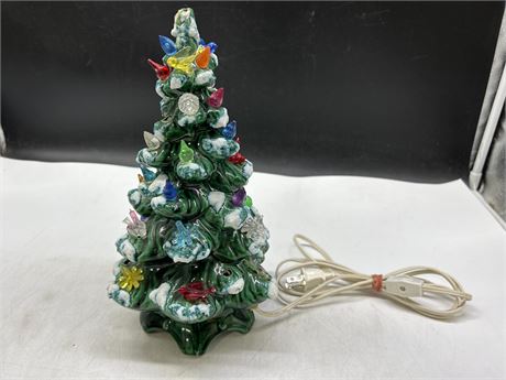 VINTAGE CERAMIC CHRISTMAS TREE - 11”