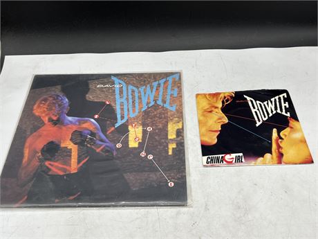 DAVID BOWIE RECORD & 45 - EXCELLENT (E)