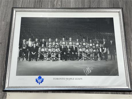 TORONTO MAPLE LEAFS 1931’-1997’ LIMITED EDITION SIGNED FRAMED PRINT 30”x22”