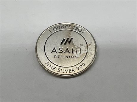 1 OUNCE 999 SILVER ASAHI COIN