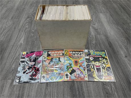 SHORT BOX OF MARVEL COMIC BOOK BACK ISSUES