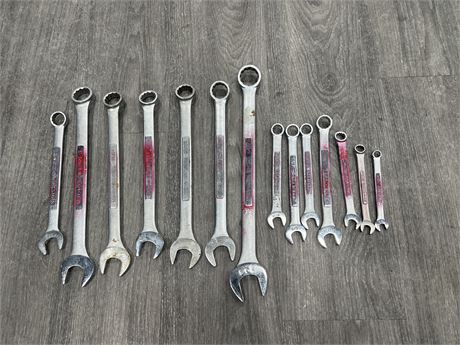14 CRAFTSMAN MADE IN USA WRENCHES
