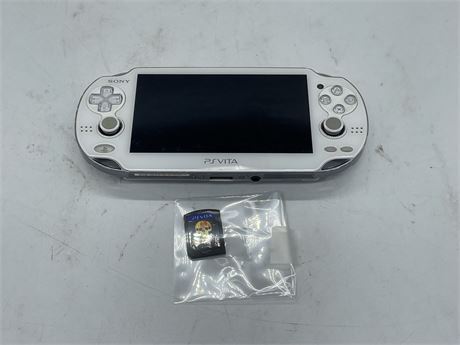 WHITE PS VITA W/ LOOSE RESISTANCE GAME (UNTESTED)