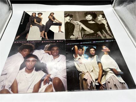 4 POINTER SISTERS RECORDS - EXCELLENT (E)