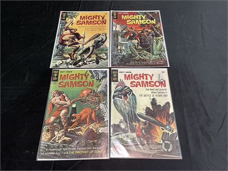 4 MIGHTY SAMSON COMICS