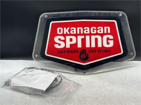 OKANAGAN SPRING LIGHT UP SIGN 16X10”