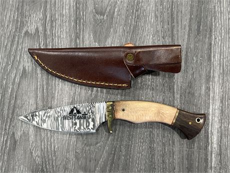 STEEL KNIFE W/ SHEATH - 4” BLADE