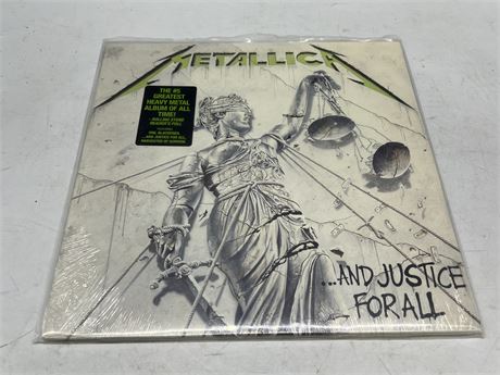 SEALED - METALLICA - AND JUSTICE FOR ALL 2LP