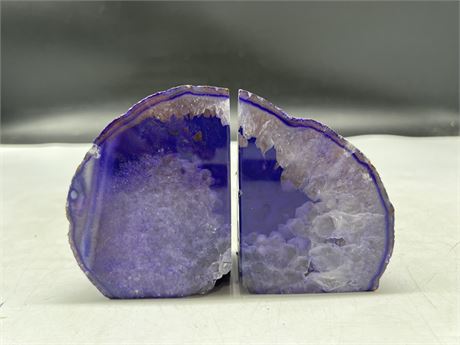 AGATE BOOKENDS - 4”