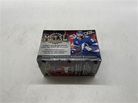 SEALED 2021/22 NHL SKYBOX METAL UNIVERSE SERIES CARD BOX