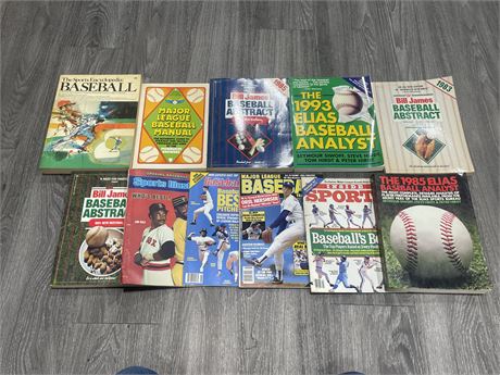 1970’S-80’S BASEBALL BOOKS / MAGAZINES