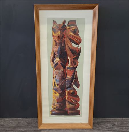 BILL REID HAIDA TOTEM VANCOUVER LITHOGRAPH NUMBER 10 (32.5"x15")