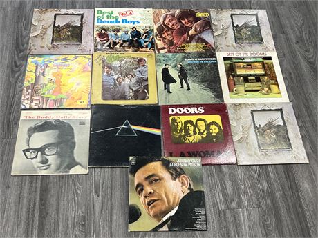 13 MISC RECORDS - MAJORITY SCRATCHED, FEW SLIGHTLY SCRATCHED