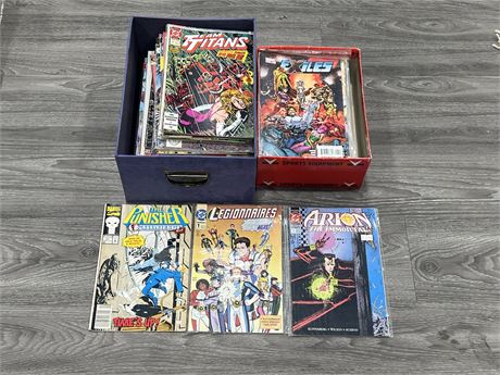 2 BOXES OF ASSORTED COMICS