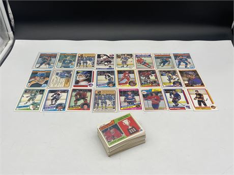 OVER 70 - 1980’s HOCKEY CARDS (NOT IN MINT CONDITION)